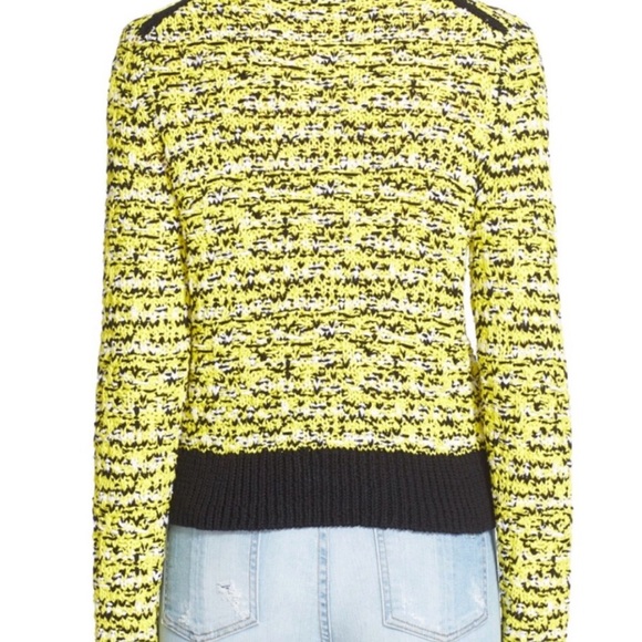 rag & bone yellow and black sweater. Size large. - Picture 3 of 9